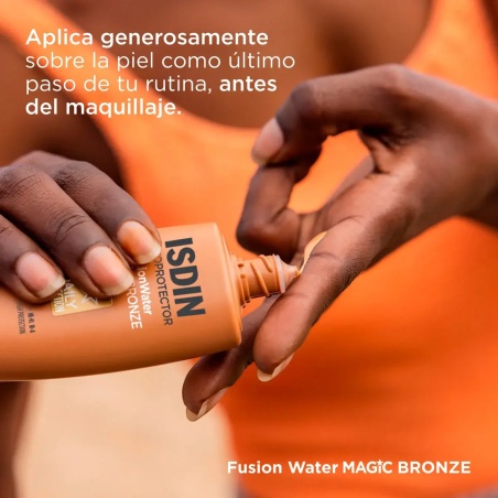 FOTOPROTECTOR ISDIN SPF 50 FUSION WATER BRONZE | Cosmética | Farmae...