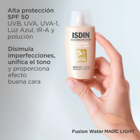 FOTOPROTECTOR ISDIN SPF 50 FUSION WATER LIGHT | Cosmética | Farmael...