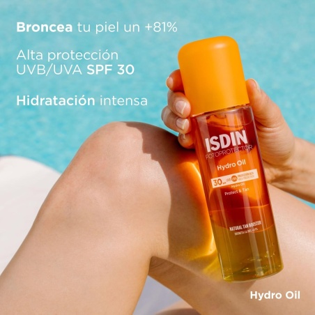 ISDIN Fotoprotector HydroOil SPF 30 200 ml | Solares | Farmaelglobo