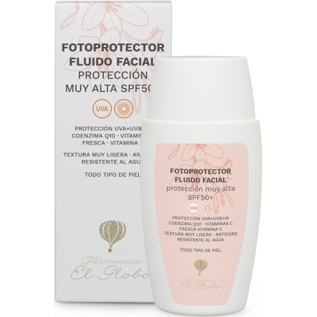 Farmacia El Globo Fotoprotector Fluido Facial Hidratante SPF50+ 50 ...