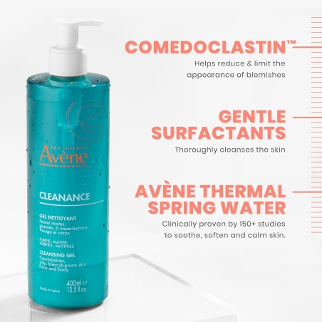 Avene Cleanance Gel limpiador 400 ml | Cosmética | Farmaelglobo