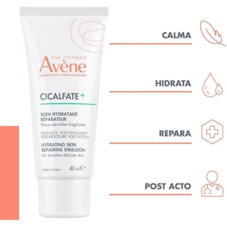 Avene Cicalfate emulsión reparadora post acto dermatológico superfi...