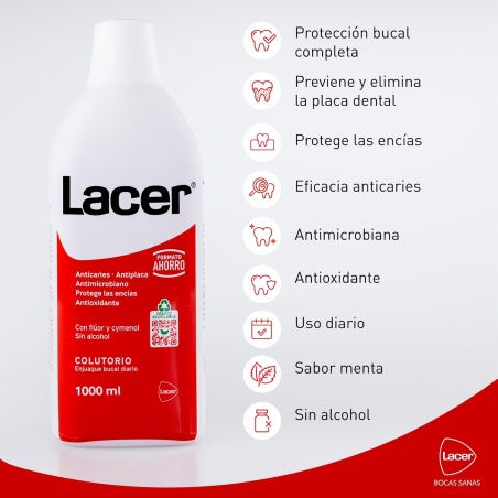 Lacer Colutorio 1000 ml | Higiene bucal | Farmaelglobo
