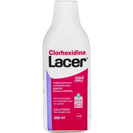Clorhexidina Lacer 0,12 % 500 ml | Higiene bucal | Farmaelglobo