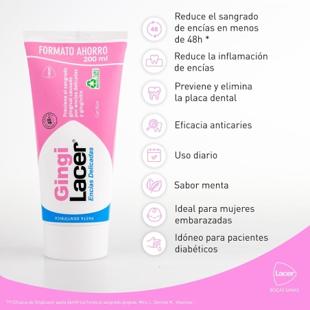 Lacer GingiLacer Pasta Dentífrica 200 ml