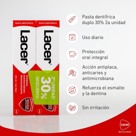 Pasta Lacer 125 ml Duplo | Higiene | Farmaelglobo