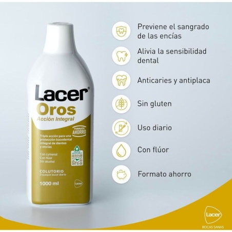 Lacer Oros colutorio 500 ml | Higiene bucal | Farmaelglobo