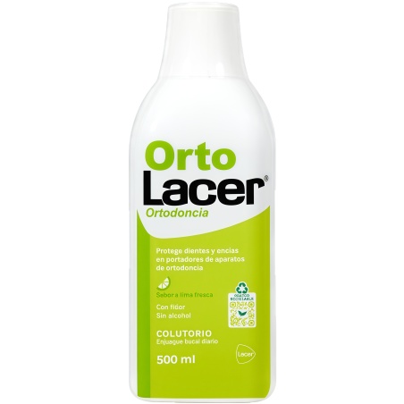OrtoLacer Colutorio Menta 500 ml | Higiene bucal | Farmaelglobo