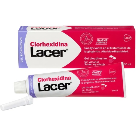 Clorhexidina Lacer Gel bioadhesivo 50 ml | Higiene bucal | Farmaelg...