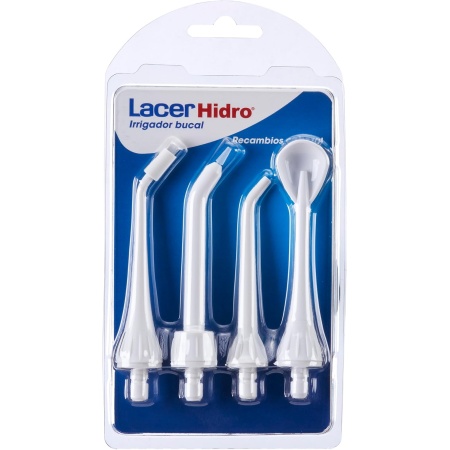 Lacer Hidro Irrigador bucal Recambio 4 Cabezales | Higiene | Farmae...
