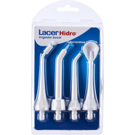 Lacer Hidro Irrigador bucal Recambio 4 Cabezales | Higiene | Farmae...