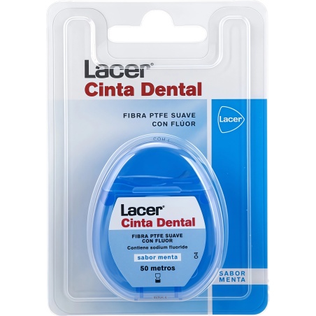 Lacer cinta dental sabor menta 50 m | Higiene | Farmaelglobo