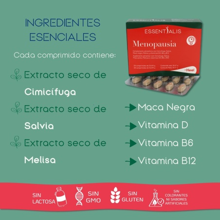 Essentialis Menopausia 30 Comprimidos