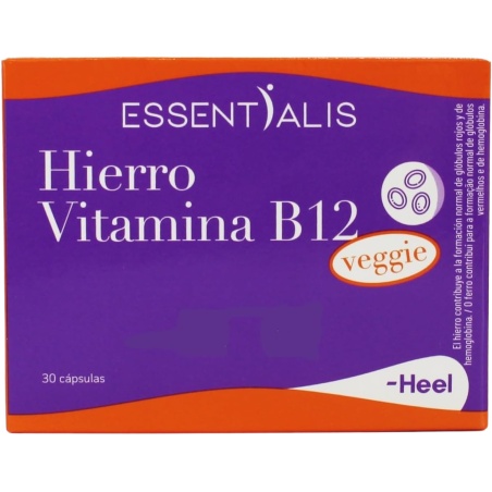 Essentialis Hierro Vitamina B12 Veggie 30 Cápsulas
