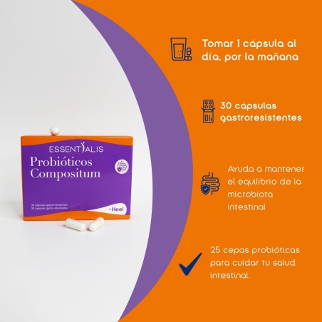 Essentialis Probióticos Compositum 30 Cápsulas
