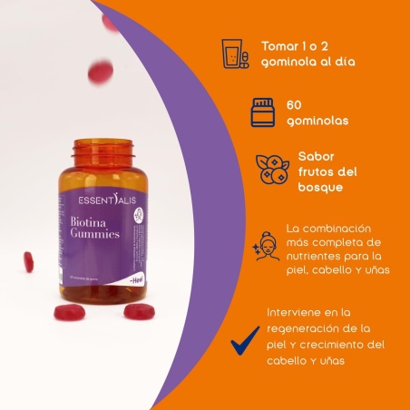 Essentialis Biotina 60 Gummies