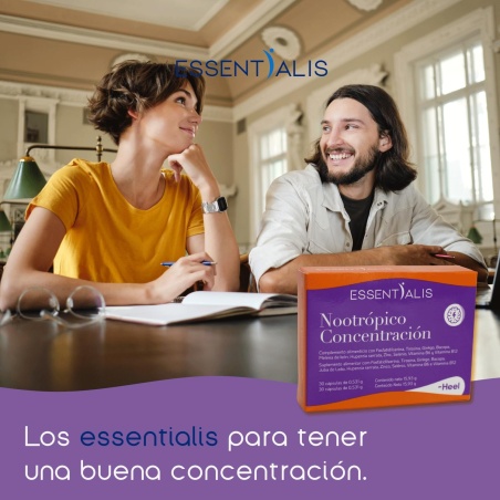 Essentialis Nootrópico Concentración 30 Cápsulas