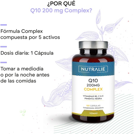 Nutralie Q10 Complex 200 mg 120 Cápsulas