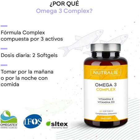 Nutralie Omega 3 Complex 60 Cápsulas blandas