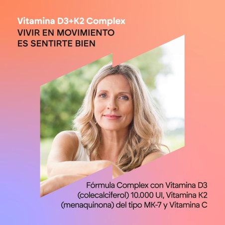 Nutralie Vitamin D3 + K2 Complex 60 Cápsulas