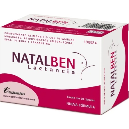 Natalben Lactancia 60 Cápsulas | Dietética y nutrición | Farmaelglobo