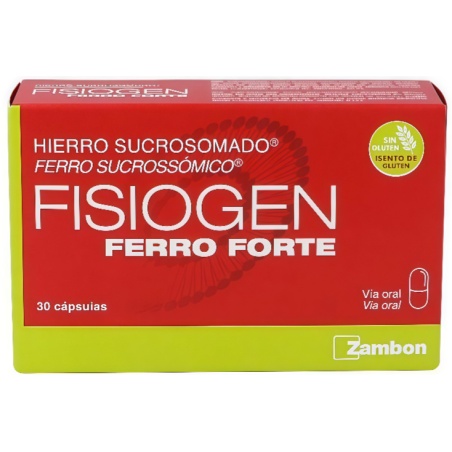 Fisiogen Ferro Forte 30 capsulas | Dietética y nutrición | Farmaelg...