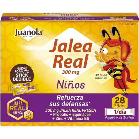 Juanola Jalea Real Niños Vitalidad Y Defensas 28 Sticks