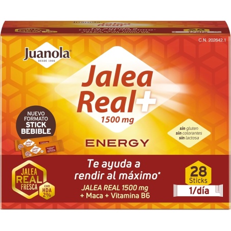 Juanola Jalea Real Energy + 1500 mg 28 sticks | Art | Farmaelglobo