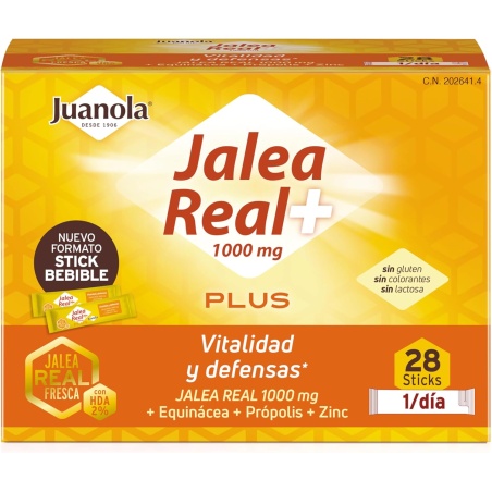 Juanola Jalea Real Plus + 1000 mg 28 sticks | Art | Farmaelglobo