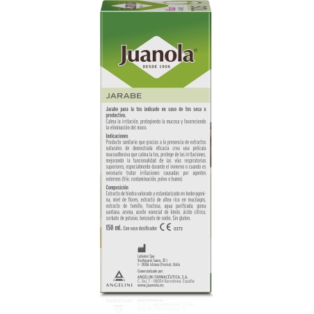 Juanola Jarabe para la Tos Niños 150 ml