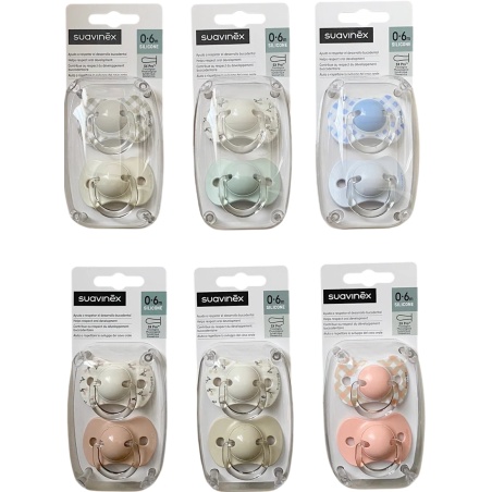 Suavinex Pack 2 Chupetes Silicona Fisiológico SX PRO 0 - 6 meses | ...