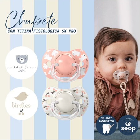 Suavinex Pack 2 Chupetes Silicona Fisiológico SX PRO 0 - 6 meses | ...
