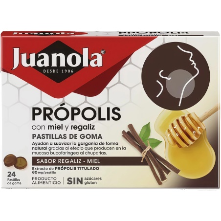 Juanola Própolis con Regaliz 24 pastillas blandas | Art | Farmaelglobo