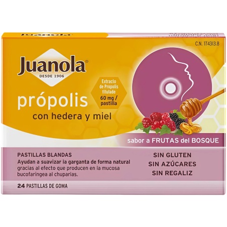 Juanola Própolis con hedera y miel 24 Pastillas blandas | Art | Far...