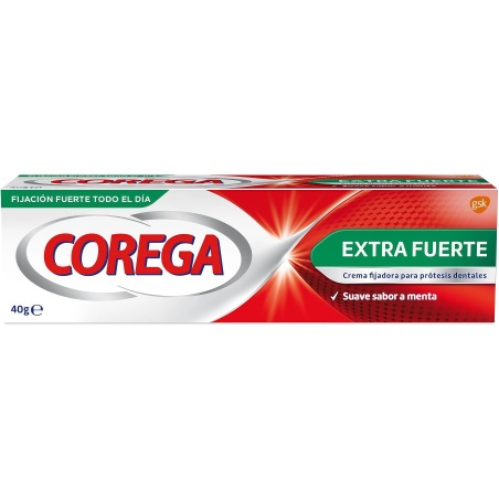 Corega Extra fuerte crema fijadora 40 g | Higiene | Farmaelglobo