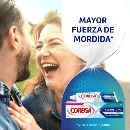 Corega Acción Total crema fijadora 40 g | Higiene | Farmaelglobo