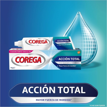 Corega Acción Total crema fijadora 70 g | Higiene | Farmaelglobo