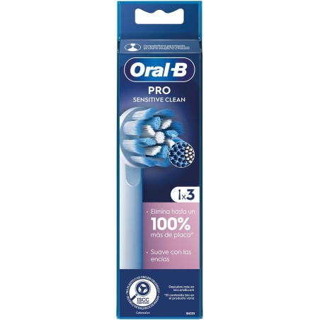 Oral-B Pro Sentitive Pack de 3 cabezales de recambio | Higiene | Fa...