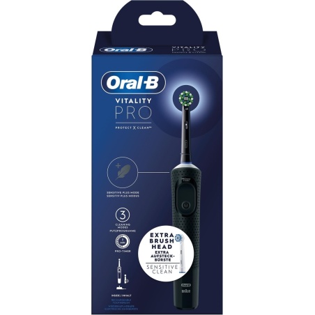 Oral-B Cepillo Eléctrico Vitality Pro Protect x Clean NEGRO 1 Ud | ...