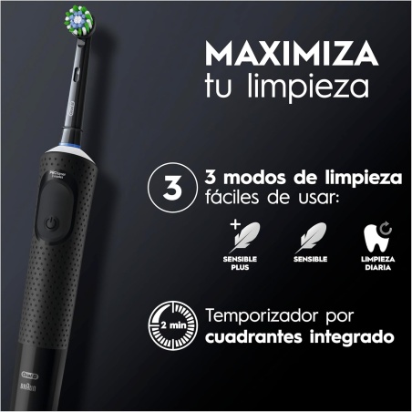 Oral-B Cepillo Eléctrico Vitality Pro Protect x Clean NEGRO 1 Ud | ...