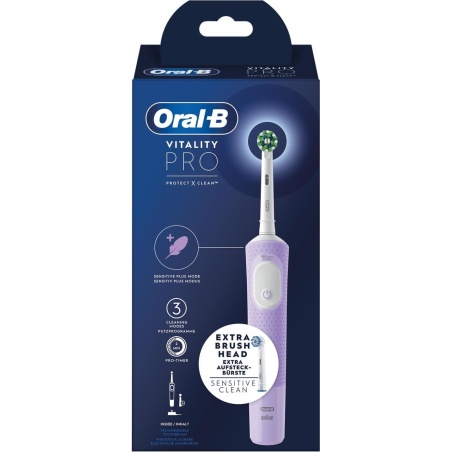 Oral-B Cepillo Eléctrico Vitality Pro Protect x Clean LILA 1 Ud | H...
