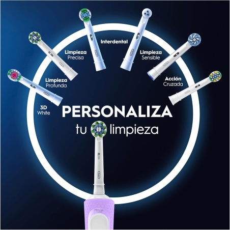 Oral-B Cepillo Eléctrico Vitality Pro Protect x Clean LILA 1 Ud | H...