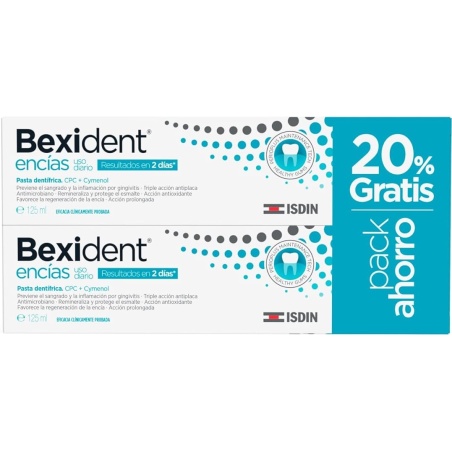 Bexident Encías Uso Diario Pasta Dentífrica Duplo 2 x 125 ml