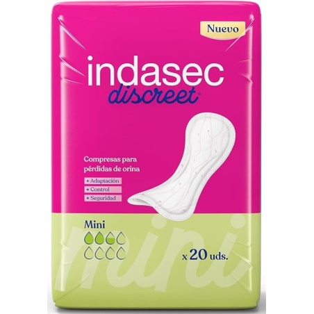 Indasec discreet® Mini para pérdidas leves 20 unidades | Higiene | ...