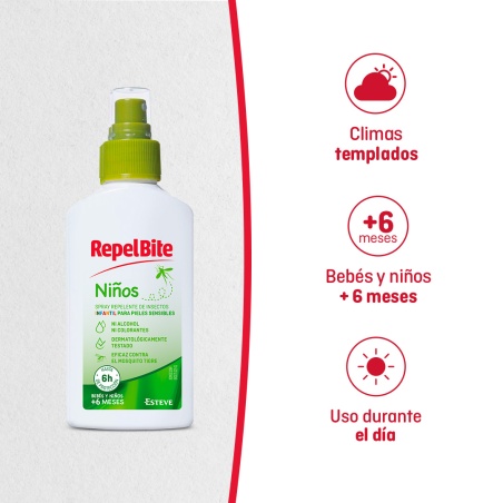 Repel Bite Niños Repelente en Spray 100 ml | Marcas | Farmaelglobo