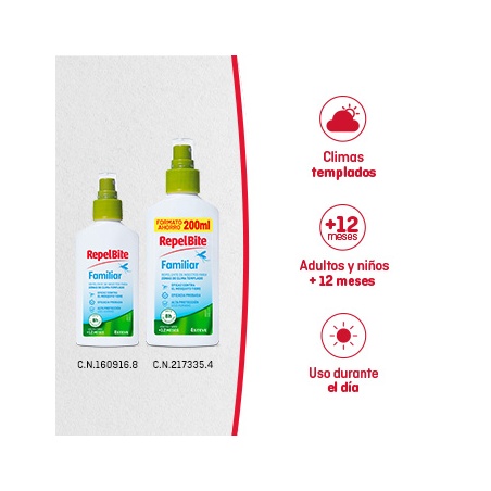 Repel Bite Familiar Repelente en Spray 100 ml | Marcas | Farmaelglobo