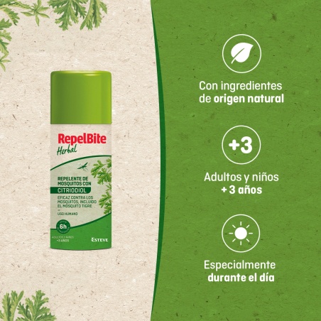 Repel Bite Herbal Repelente Insectos 100 ml | Marcas | Farmaelglobo