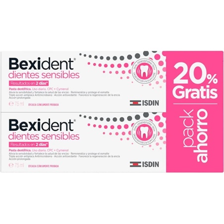 BEXIDENT Pack ahorro Dientes sensibles pasta 75ml x 2 | Higiene | F...