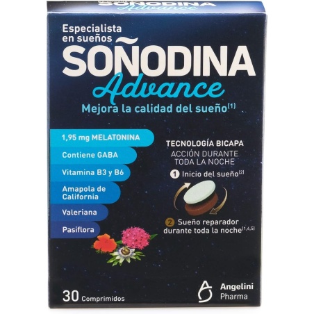 Soñodina Advance 30 comprimidos | Insomnio y ansiedad | Farmaelglobo