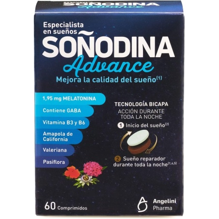 Soñodina Advance 60 comprimidos | Insomnio y ansiedad | Farmaelglobo